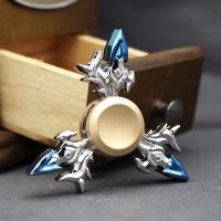 荣耀指尖陀螺玩具赵子龙李白李元芳诸葛亮手指陀螺三叶减压|韩信B银色