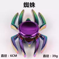 金属陀螺炫彩指尖陀螺成人减压学生手指陀螺合金玩具|蜘蛛 铁盒装
