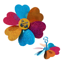 儿童自行车风车滑板车车把卡通装饰户外蛙式车宝宝童车玩具配件|两个风车