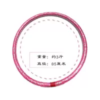 呼啦圈 送皮尺 跳绳 成人男士女士圈加粗 整体式 健身|玫红色(送皮尺) 3.5斤