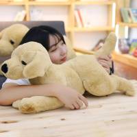 拉布拉多毛绒玩具狗仿真狗狗金毛趴趴狗可爱玩偶娃娃儿童睡觉玩具