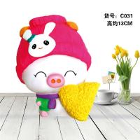 彩绘石膏娃娃涂色白胚涂鸦儿童diy手工存钱罐上色陶瓷搪胶玩具女|摔不坏C031 收藏店铺送8色颜料+2只笔+画盘