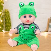 发声软胶娃娃女孩过家家仿真儿童早教婴儿会说话睡觉抱玩具|30厘米[青娃] 眨眼娃[会发声][加厨具27礼]