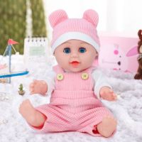 发声软胶娃娃女孩过家家仿真儿童早教婴儿会说话睡觉抱玩具|30厘米[粉熊] 眨眼娃[会发声][加医具32礼]