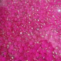 diy搪胶公仔暴力熊10寸23cm玩具工艺品礼品贴钻么么熊材料包套装|果冻玫红 23cm材料包