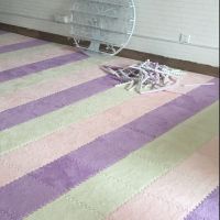 拼接地垫绒面卧室满铺地毯垫子拼图泡沫爬行垫可任意裁剪任意搭配