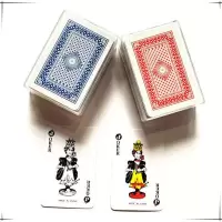 防水黑色塑料扑克桌游卡片pvc磨砂不透光国外游戏塑料桌游卡|小扑克红色(不防水)