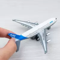 客机a380大飞机 波音777 仿真合金航模 航空模型 儿童回力玩具|一架客机