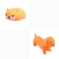 创意解压捏捏生气猫发泄玩具软萌猫咪团子捏捏乐玩具礼物|拉拉狗+小柴犬(颜色随机各1个)