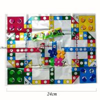 儿童小学生五子棋跳棋围棋飞行棋黑白棋桌游带棋盘套装入门初学者|迷你飞行棋【非常非常小】