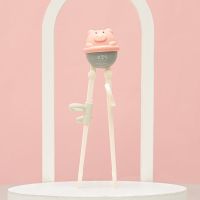 儿童筷子训练筷宝宝筷子训练筷儿童学吃饭筷子儿童练习筷|晴天猪粉色筷子