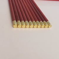 家用金属头顶红檀木筷子散装中式鸡翅木筷子无漆无蜡实木质|网纹红檀木 10双装