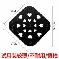 隔热垫餐桌防烫家用锅垫桌垫餐垫盘垫碗垫子砂锅隔热垫耐高温垫|[豪华款方形欧式垫17CM] 2个[实惠装]