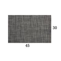 桌垫pvc西餐垫日式隔热垫 餐桌垫防水防油碗垫杯垫餐盘垫家用|A#深咖[特斯林款] 2片装