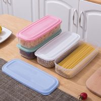 塑料长方形保鲜盒面条收纳盒厨房冰箱冷藏盒挂面杂粮储物盒|(食品保鲜盒)颜色随机-1个装