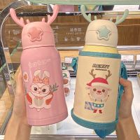 316不锈钢儿童保温杯小学生幼儿园杯子 便携卡通可爱防摔鹿角水杯
