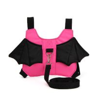 小孩防走丢安全绳儿童防走失带牵引绳丢失手环溜娃绳宝宝防丢绳|款玫红恶魔背心（黑带）无礼品