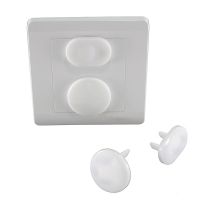 插座保护盖婴儿防护儿童防触电安全塞创意宝宝插头插孔塞插座堵头|代普通款白色 40个[20个两相+20个三相]