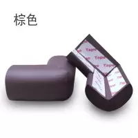 儿童安全防撞角加厚婴儿玻璃桌角护角保护套宝宝桌子茶几包角防护|棕色 胶水+10个防撞角[可指定颜色]
