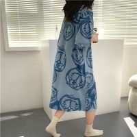 送收纳袋夏季睡裙女家居服薄款短袖睡衣大码宽松卡通