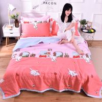 夏凉被子夏天薄被单人夏被学生宿舍空调被双人可机洗薄款春秋被芯