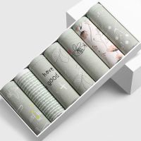 5/7条装95棉内裤女中腰性感少女透气日系可爱学生女士三角短裤头