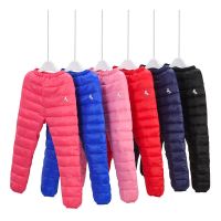 秋冬新款轻薄童装儿童羽绒棉裤中大男童女童宝宝冬季保暖修身棉裤