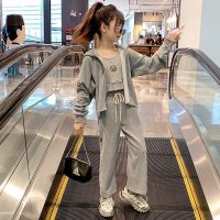 女童秋装套装儿童洋气2021新款韩版时髦大童装女孩运动衣服潮