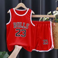 儿童运动套装夏季男女童速干篮球服中大童小孩背心短裤两件套球衣