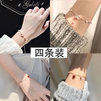 情侣少女韩版款森系二人礼物桃心学生三人闺蜜ins手链女饰品女