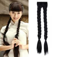 双辫子假发女清可爱少女假发麻花辫子古装辫子假发女表演用假发