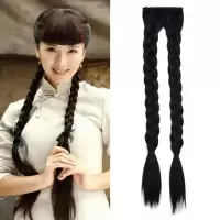 双辫子假发女清可爱少女假发麻花辫子古装辫子假发女表演用假发