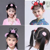 儿童公主链额头辫子麻花假发辫子蝴蝶结花女宝宝宫延发夹眉心发饰