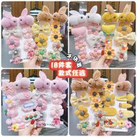 韩版宝宝碎发夹儿童可爱毛绒刘海夹发饰女童简约不发花朵发卡子