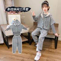 女童春秋新款套装2021韩版儿童洋气童装春秋季女孩运动三件套