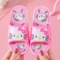 儿童拖鞋可爱女童拖鞋hellokitty猫咪室内防滑软底宝宝凉拖鞋夏