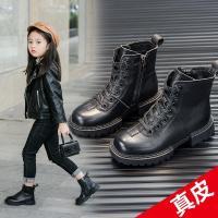 儿童马丁靴2021冬季新款女童靴加绒加厚雪地靴短靴保暖大棉靴