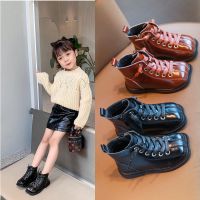 女童洋气马丁靴2020秋冬儿童方头英伦风时尚短靴子男童单靴中筒靴