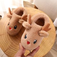 儿童棉鞋男女童冬季包保暖鞋防滑软底中小童棉拖鞋室内宝宝童鞋