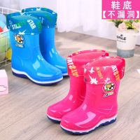 2-10岁儿童雨鞋男女水鞋加绒加棉卡通胶靴水靴雨靴防滑胶鞋雪地靴
