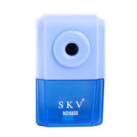 转笔刀小学生削笔刀手摇自动进铅卡通削笔器大女儿童机器人刨笔器|普通款-蓝色