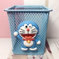 创意笔筒卡通可爱kitty叮当猫多功能金属笔筒桌面化妆品收纳杂物|大笑叮当