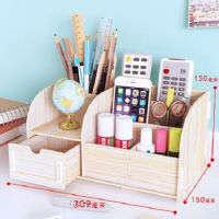 创意笔筒收纳盒时尚桌面摆件学习博主北欧笔架办公笔桶可爱女ins|[款]笔筒座-白橡