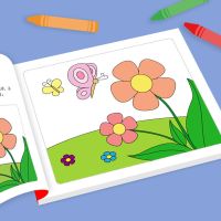 儿童涂色图画本小学生涂色画画本幼儿涂色书宝宝涂色画填色绘画本|T全套6本288页[不含油画棒]