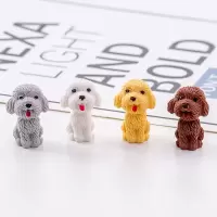 可爱泰迪狗狗橡皮擦动物橡皮铅笔擦学生文具礼物奖品|泰迪狗狗橡皮 4个