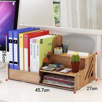 办公室桌面整理架宿舍书桌置物架文件夹收纳盒抽屉式学生笔筒|904胡桃木送手机支架