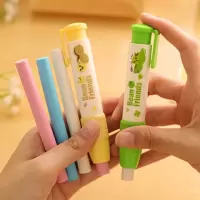 可爱文具按压式笔型便携式创意个性4b橡皮擦|1套按动橡皮擦