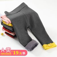 男童裤子女童a类儿童打底裤加绒加厚女童开裆裤婴幼儿保暖裤小童