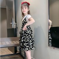 女童夏装连衣裙2021新款儿童装洋气雏菊蛋糕裙中大童公主裙