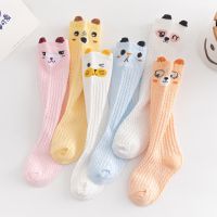 婴幼儿袜子0-3岁春夏薄款棉过膝不勒腿卡通新生儿宝宝长筒袜子